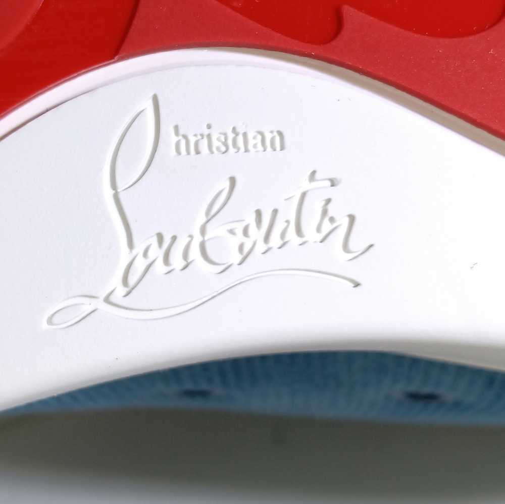 NEW CHRISTIAN LOUBOUTIN RANTULOW ORLATO FLAT BLUE SZ 42 / 9 - Picture 13 of 16